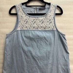 Womens 2 Pieces Skirt Set Summer Sleeveless Crewneck（M)